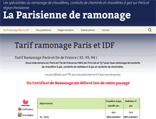 Tablet Screenshot of laparisiennederamonage.fr